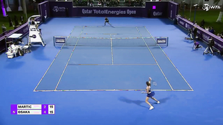 Osaka Prevails in Thrilling Doha Clash Against Martic | 2024 WTA Round 2 Highlights