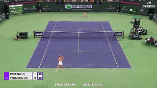 Elena Rybakina vs. Iga Swiatek | Indian Wells Epic Showdown Highlights