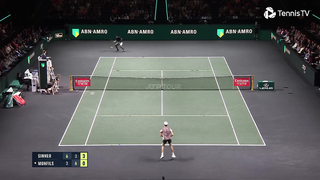 Sizzling Showdown: Jannik Sinner vs Gael Monfils Highlights | Rotterdam 2024