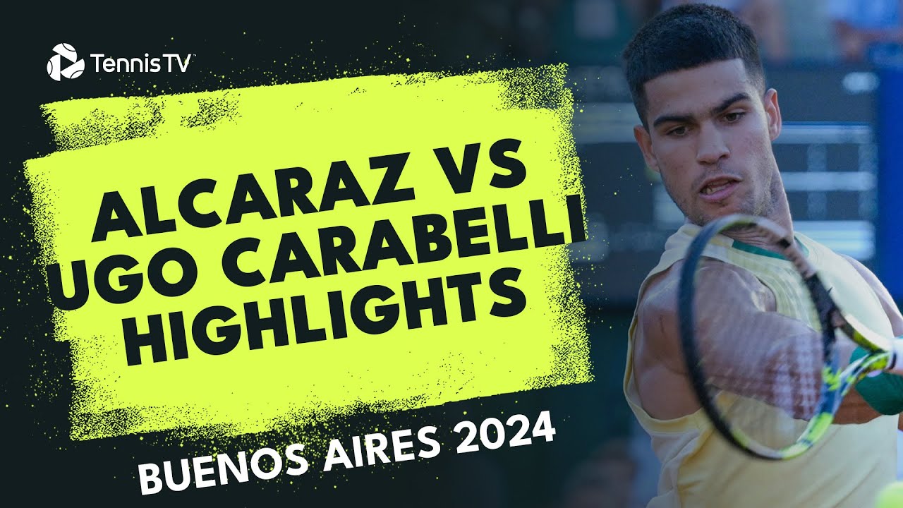 Carlos Alcaraz Begins Title Defence vs Ugo Carabelli | Buenos Aires 2024 Highlights