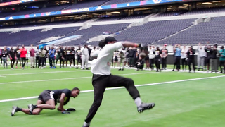 This 6’7” British WR Is A MONSTER! (London 1on1’s For $10k)