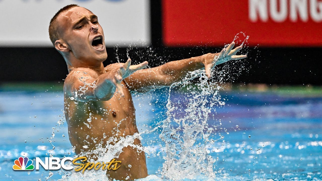 Teenager Kenny Gaudet delivers World artistic swimming bronze for America | NBC Sports