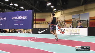 Bryce Hoppel Triumphs in Men's 800m Final at USATF Indoor Championships with Blazing 1:46.67