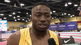 Grant Holloway BREAKS WORLD RECORD in 60m hurdles heats, Cunningham takes indoor title | NBC Sports