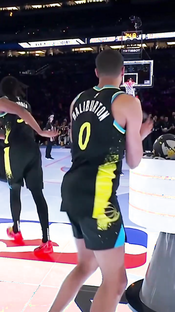 Tyrese Haliburton Nails Half-Court Buzzer Beater to Seal Skills Challenge Win for Team Pacers
