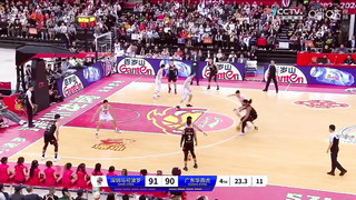 He Xin Ning scored a career-high 44 points, including a key three-pointer to seal the game!