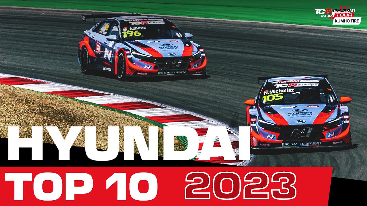 The best of Hyundai - Top 10 Actions | 2023 Kumho TCR World Tour