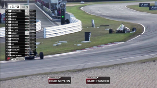 ONBOARD: Spectacular Formula Ford crash - NED Whisky Tasmania SuperSprint | Supercars 2023