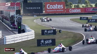 ONBOARD: Spectacular Formula Ford crash - NED Whisky Tasmania SuperSprint | Supercars 2023