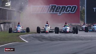 ONBOARD: Spectacular Formula Ford crash - NED Whisky Tasmania SuperSprint | Supercars 2023
