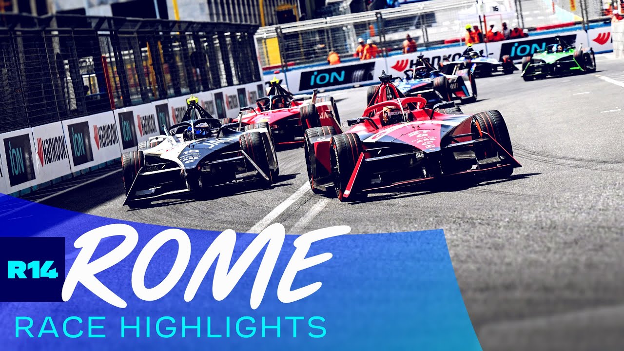 DRAMA IN ROME as title race takes a twist | 2023 Hankook Rome E-Prix - Race Highlights