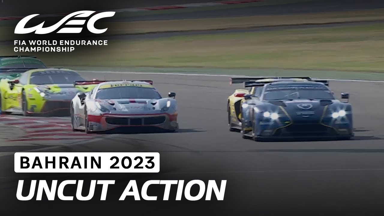 Three Minutes of Uncut Racing Action in LMGTE Am I 2023 8 Hours of Bahrain I FIA WEC