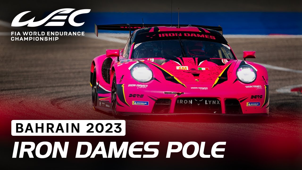 Porsche 911 RSR - 19 Onboard Iron Dames Pole Lap I 2023 8 Hours of Bahrain I FIA WEC
