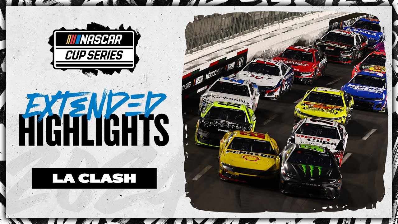 Late yellow sets up green-white-checkered at the Busch Light Clash | Extended Highlights