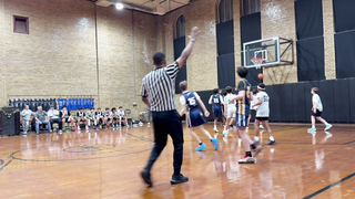 game Highlights vs north, 5 points, 5 rebounds,  1 block.