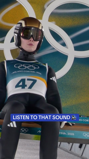 Norway's Anna Odine Stroem jumped more than 100 METERS to secure gold...