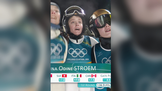 Norway's Anna Odine Stroem jumped more than 100 METERS to secure gold...
