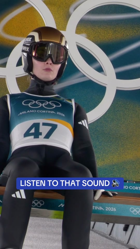 Norway's Anna Odine Stroem jumped more than 100 METERS to secure gold...