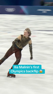 Ilia Malinin Lands Historic Backflip on Olympic Ice