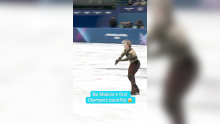 Ilia Malinin Lands Historic Backflip on Olympic Ice