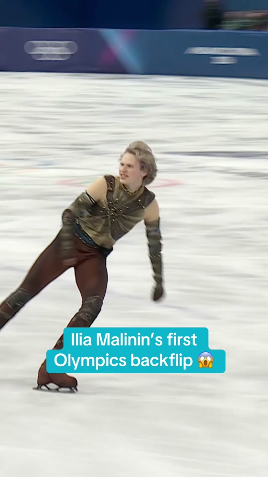 Ilia Malinin Lands Historic Backflip on Olympic Ice