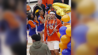 Tyran Stokes school record 63 points on Senior Night at Rainier Beach...