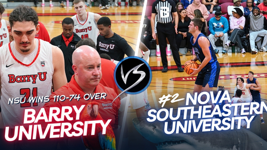 #2 Nova Southeastern Sharks Dominate Barry at Home, Win 110-74