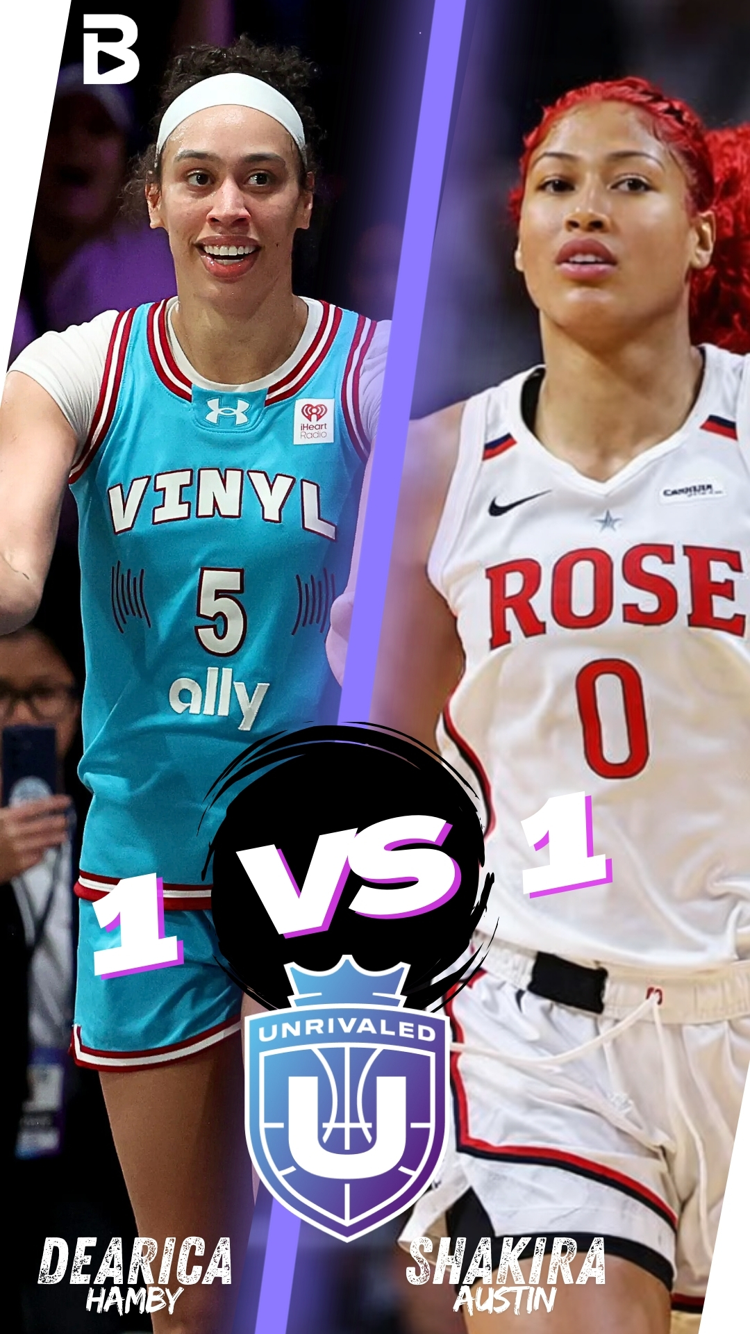 Shakira Austin vs Dearica Hamby — Unrivaled 1v1 Full Game Highlights 2026