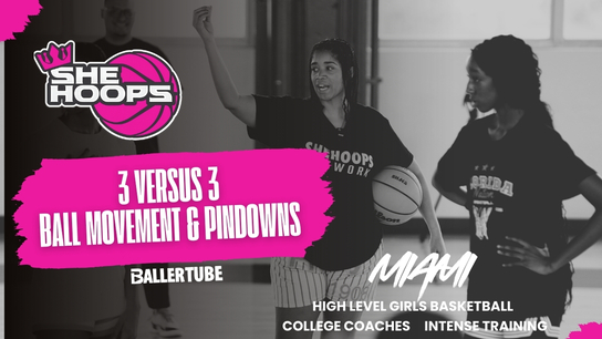 3v3 Pin Downs & Ball Movement | She Hoop Network Training