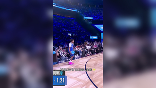 Jase Throws Down His First Dunk at the NBA Slam Dunk Contest