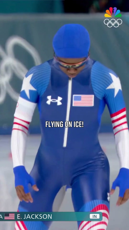 FLAGBEARER IN ACTION 🇺🇸 Erin Jackson Hits the Ice at Milano Cortina 2026