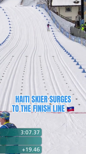 Stevenson Savart Finishes Strong for Haiti ?? | Winter Olympics Cross-Country Moment