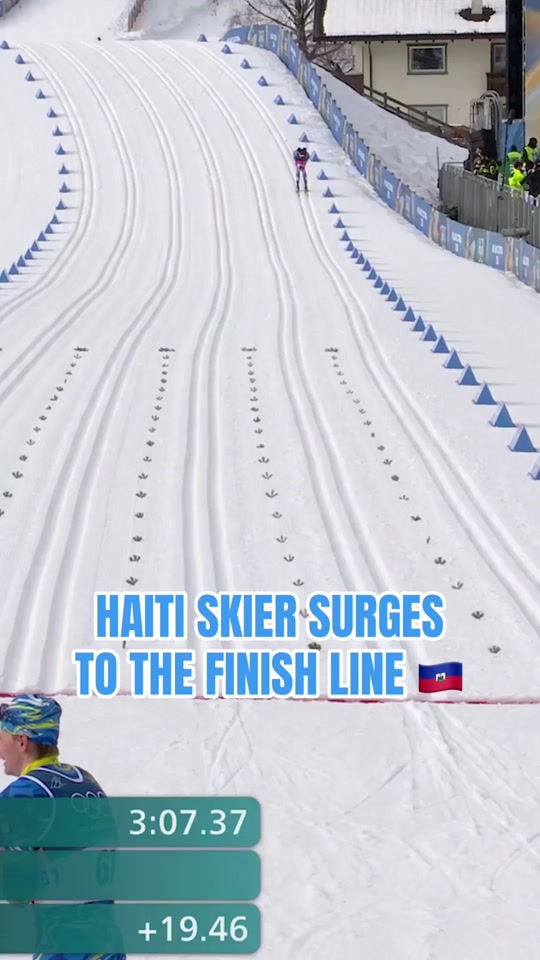 Stevenson Savart Finishes Strong for Haiti 🇭🇹 | Winter Olympics Cross-Country Moment