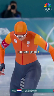 Jutta Leerdam Wins Gold for Team Netherlands 🥇 | Olympic Speed Skating Moment