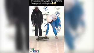 This Song Fits Perfectly ❄️ Winter Olympics Moment