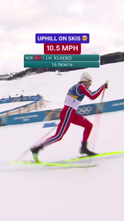 Sub-Six-Minute Mile Pace Uphill on Skis 🤯 | Winter Olympics Speed on Display