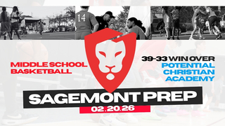 Sagemont Prep Middle School Boys Stay Perfect, Move to 5-0 With 39-33 Win Over Potential Christian Academy