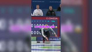 HE TURNED HIS SWAG ON. ‍ #WinterOlympics #curling #sports #swag