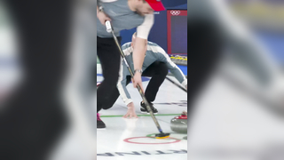 HE TURNED HIS SWAG ON. ‍ #WinterOlympics #curling #sports #swag