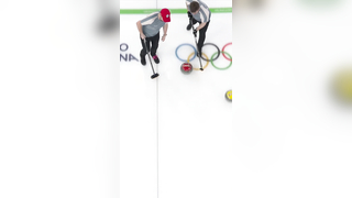 HE TURNED HIS SWAG ON. ‍ #WinterOlympics #curling #sports #swag