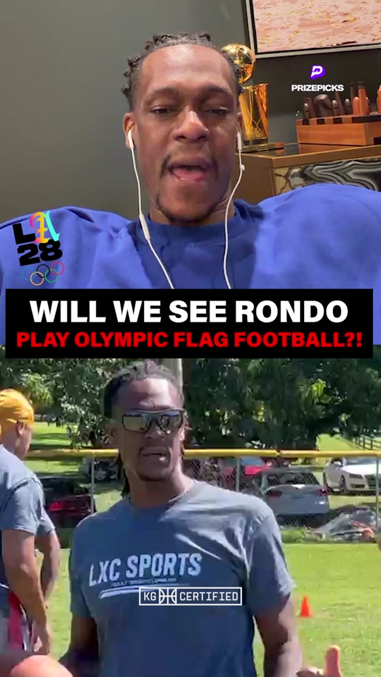 Tom Brady & Shedeur Sanders training Rajon Rondo for Olympic flag foo...