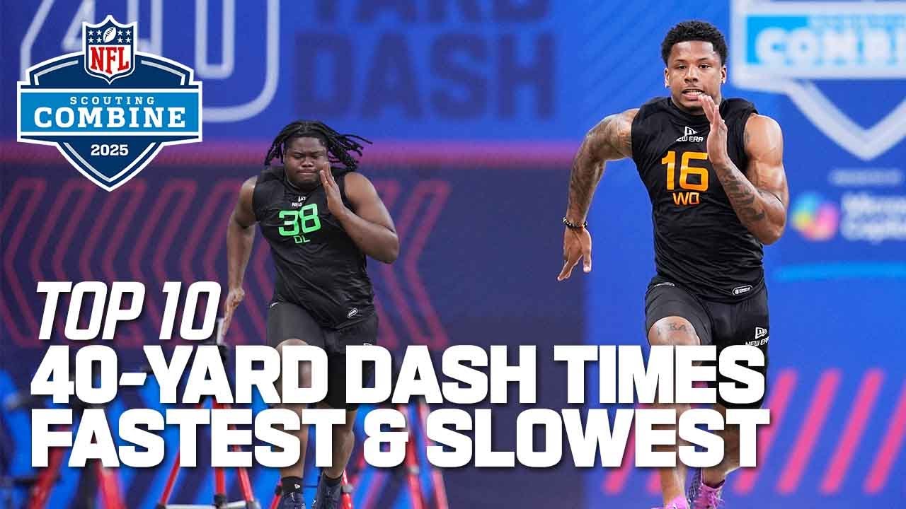 FASTEST vs SLOWEST 40s 😳🔥 | 2025 NFL Combine