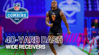 WR Speed on Display 🔥 | Wide Receivers Run the 40 at the 2026 NFL Combine