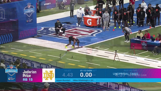 Running Backs Show Off Elite Speed ? | 40-Yard Dash at the 2026 NFL Combine