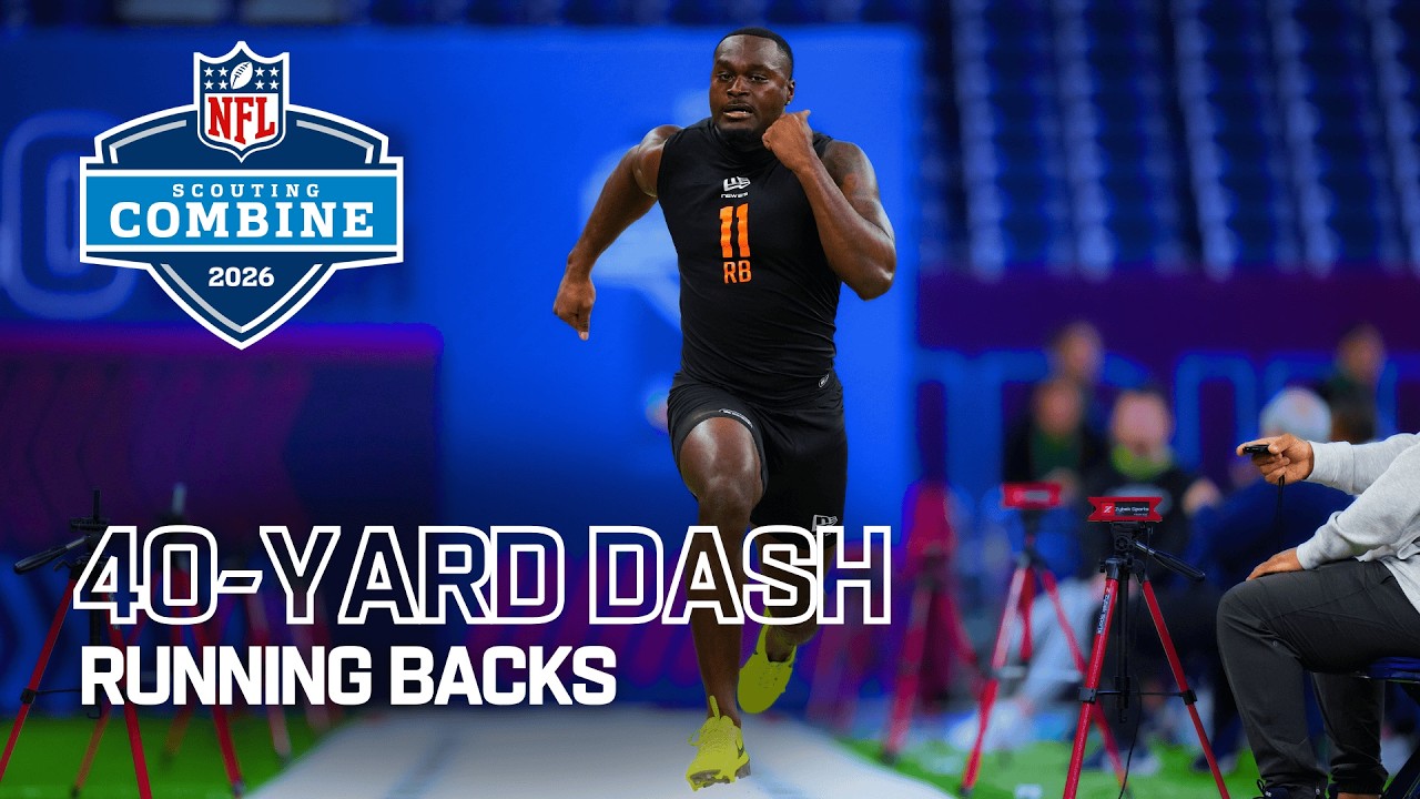 Running Backs Show Off Elite Speed 🔥 | 40-Yard Dash at the 2026 NFL Combine