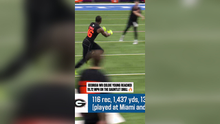 Colbie Young Was Flying ⚡ | Georgia WR Shows Elite Speed at the Combine