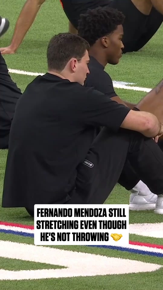 Fernando Mendoza Staying Ready ? | Indiana QB Locked In at the NFL Combine