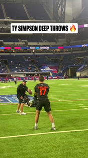 Ty Simpson Drops a Perfect Go Route Pass 🔥 | Alabama QB Shows the Touch