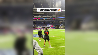 Ty Simpson Drops a Perfect Go Route Pass ? | Alabama QB Shows the Touch