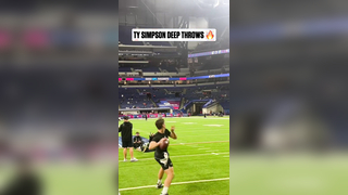 Ty Simpson Drops a Perfect Go Route Pass ? | Alabama QB Shows the Touch